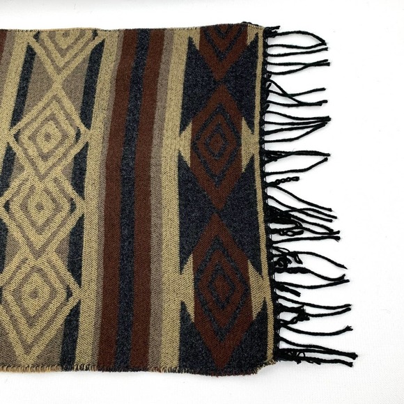 Vintage Italian designer chevron western cowboy print scarf - Picture 10 of 11